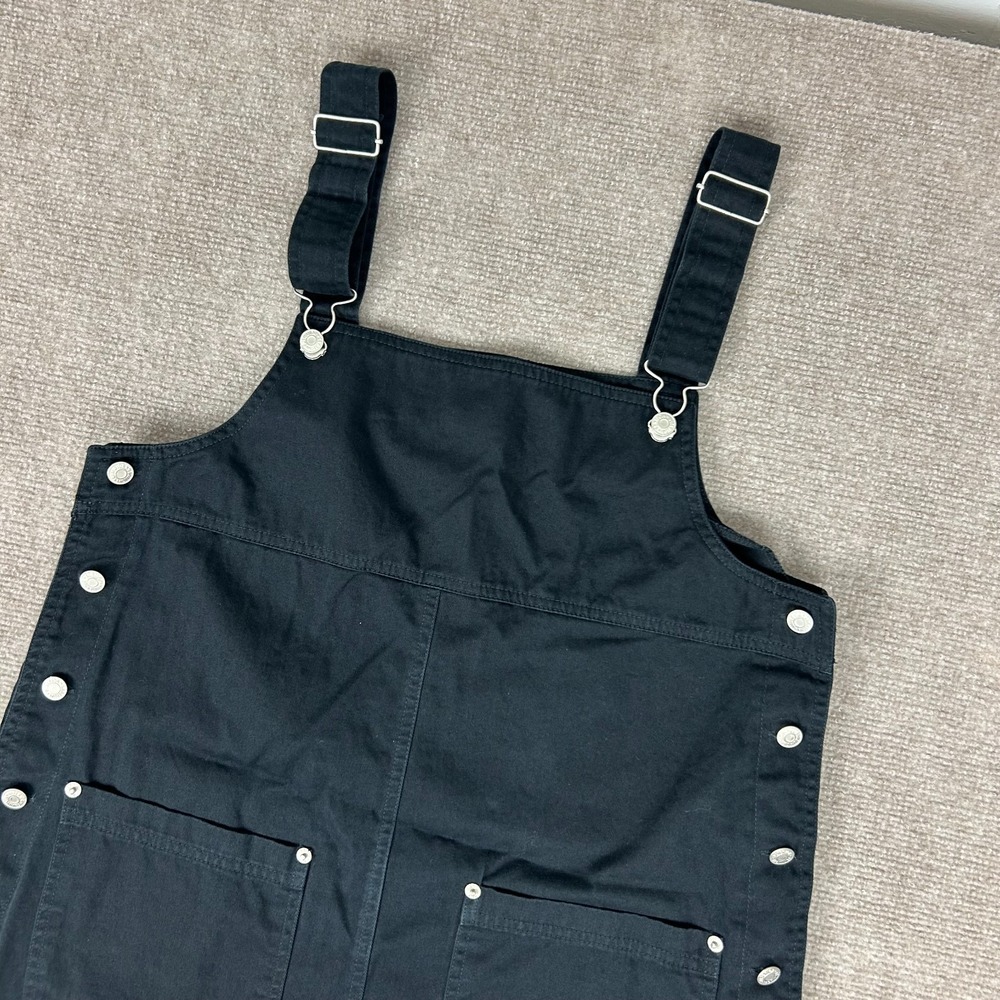 UM & Company Overall Jumper Dress Womens Small Black Cotton Adjustable Straps
